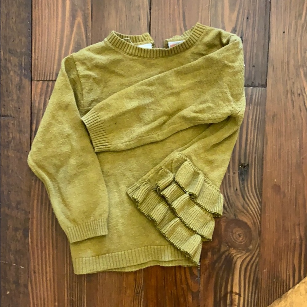 Zara baby sweater with ruffles